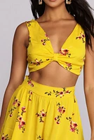 Fabulous Floral Crop Top