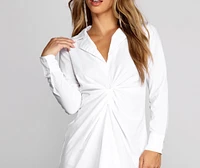 See You Soon Shirt Dress
