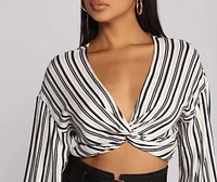 Stripe Vibes Crop Top