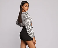 Stripe Vibes Crop Top