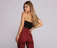 Sweetheart Ruffle Crop