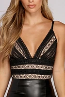Chic And Sultry Lace Bodysuit