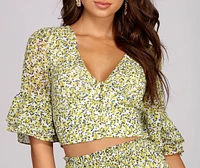 Flower Power Crop Top