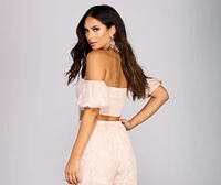 Finer Lines Printed Crop Top