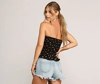 Ditsy Botanical Tube Top
