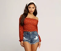 Cutie Floral Smocked Top