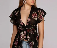 On The Lanai Floral Duster