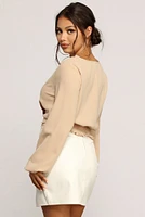 City Chic Cropped Blouse