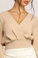 City Chic Cropped Blouse