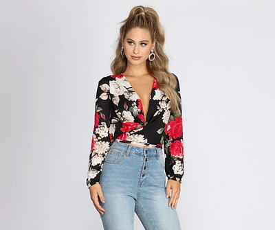 Sweet Intentions Wrap Blouse