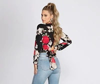 Sweet Intentions Wrap Blouse