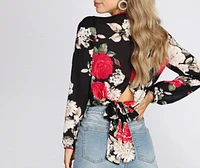 Sweet Intentions Wrap Blouse