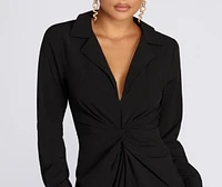 See You Soon Shirt Dress