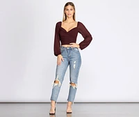 Stylish Sweetheart Top