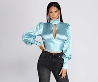 The Luxe Life Satin Blouse