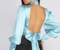 The Luxe Life Satin Blouse