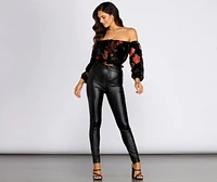 Wild Card Chiffon Top