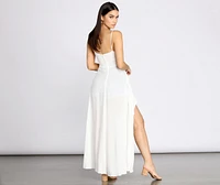 Flow With It Linen High Low Tunic