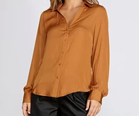 Classically Chic Button Up Blouse