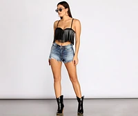 Sway To The Beat Fringe Crop Top