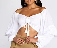Draw Me Crop Top