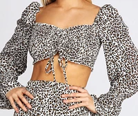Leopard Fashionista Crop Top