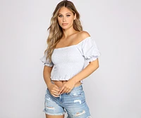 Dainty Daisy Smocked Top