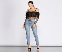Chic Sheer Lace Bodysuit