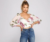 Too Sweet Floral Chiffon Top