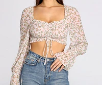 Flowy Floral Crop Top