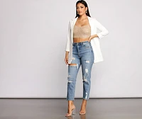 So Rare Pearl Embellished Crop Top