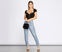 Sweet Vibes Corset Crop Top