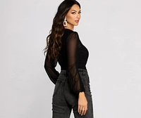 Miss Me Mesh Bodysuit