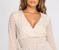 Floral Love Smocked Top