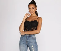 Lace Beauty Bustier Bodysuit