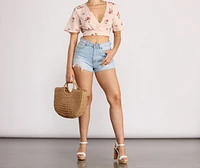 Sunny Side Floral Crop Top