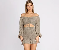 Feels Like Summer Smocked Crop Top