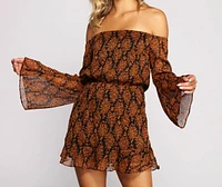 Flowy Fall Feels Off The Shoulder Tunic