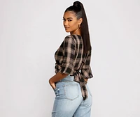 Pretty Plaid Crop Top