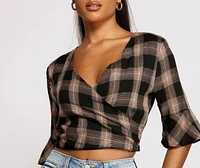 Pretty Plaid Crop Top