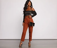 Sultry Satin Cropped Corset Top