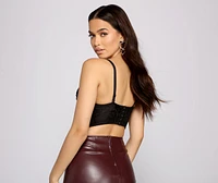 Beaded Sequin Beauty Cropped Bustier