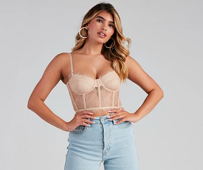 Lace Appeal Scalloped Bustier