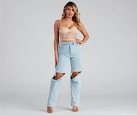 Lace Appeal Scalloped Bustier