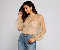 Forever Chic Sheer Woven Top