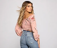 Effortless Style Floral Crop Top