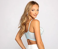 Beautifully Beaded Cropped Bustier