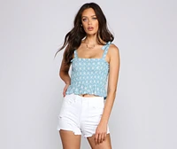 Flirty Boho Style Peplum Top
