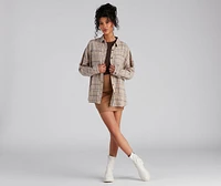 Button Up Fab Flannel Top