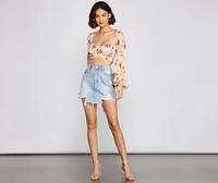 Flirty Floral Crop Top